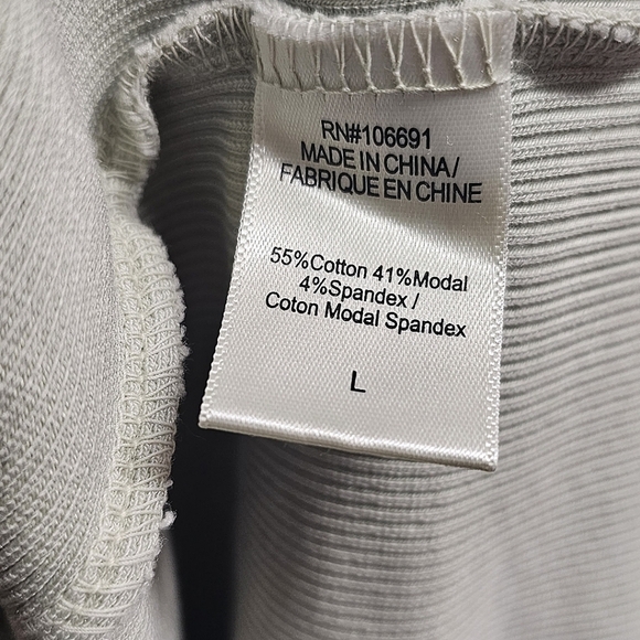 Young Fabulous & Broke Sage Green Ribbed Long Sleeve Bodycon Midi Dress Large - Picture 12 of 13